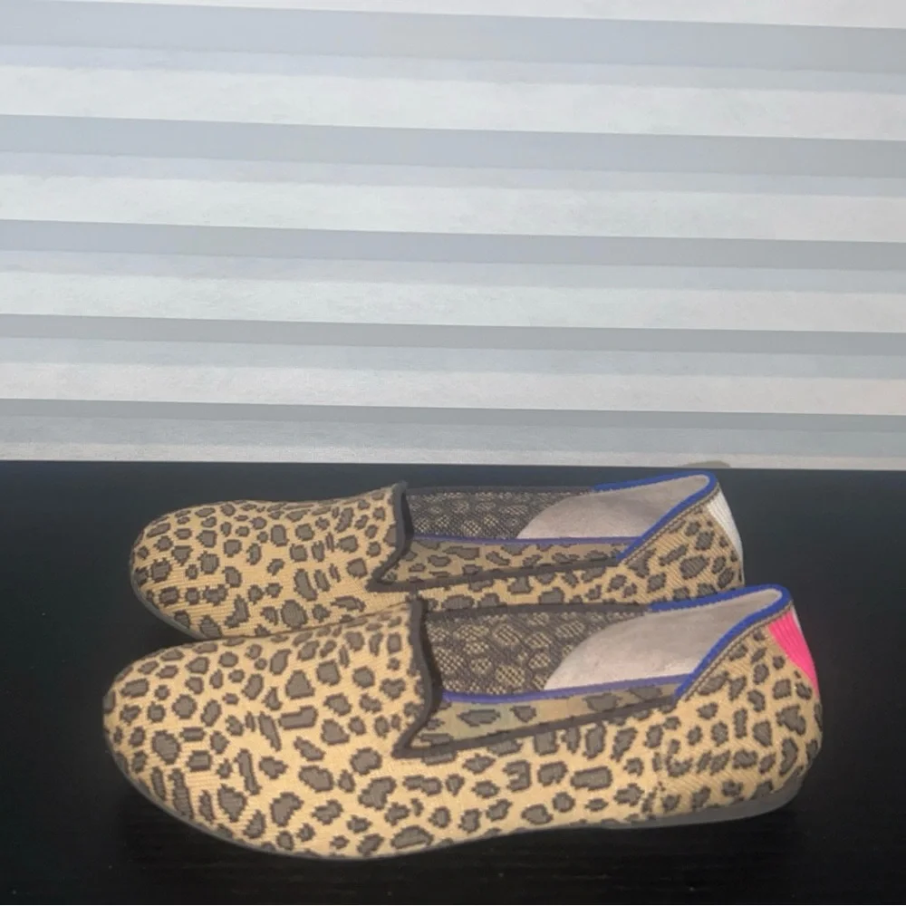 Rothy's Leopard Print Kids Dress Shoes